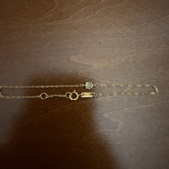 MWL Studio gold vermeil dainty mix chain opal solitaire cable rope bracelet - Picture 4 of 10